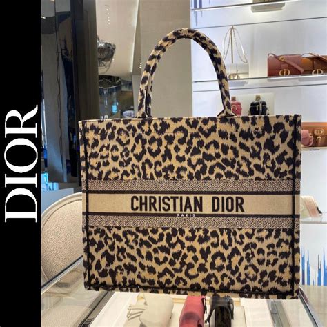 christian dior cheetah bag|christian dior large book tote.